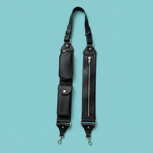 Bandolier Bille Black All Leather Crossbody Utility Strap - Excellent Condition